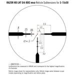 VORTEX RAZOR LHT 3-15X50 G4I BDC MRAD - Hunt The Night