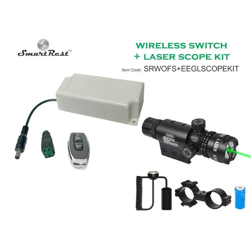 Wireless On Off Switch remote controlled With Green Laser - Hunt The Night