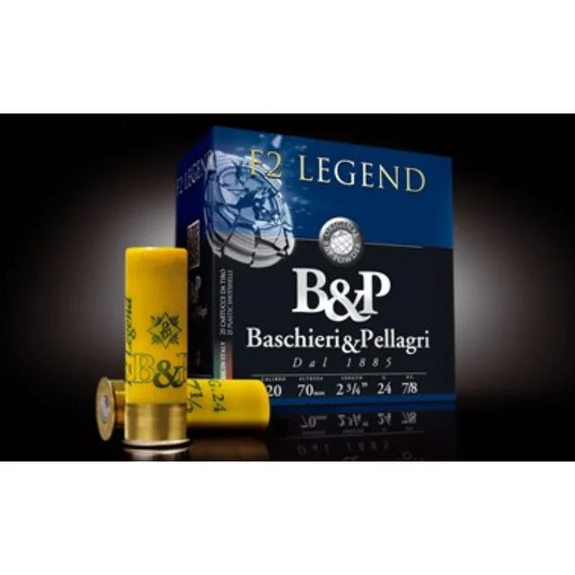 B&p F2 Legend 20ga 24gm 2 3/4" #7.5
