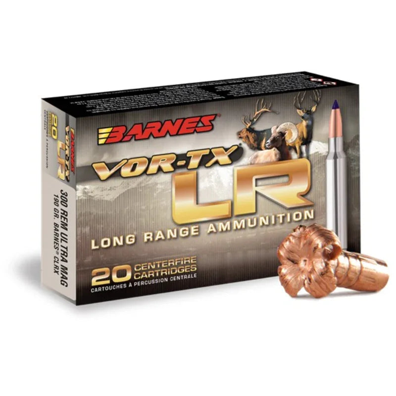 BARNES 300 WIN MAG 190 GR LRX BOAT TAIL 20/BOX