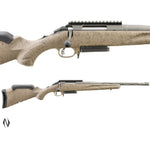 RUGER AMERICAN GEN II RANCH 243 WIN 16" + MUZZLE BRAKE 3 SHOT FLUSH FIT - side view