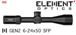 Element Optics Helix Gen2 6-24x50 FFP APR-2D MRAD Riflescope