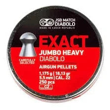 JSB EXACT JUMBO HEAVY .22 18.13GR AIR PELLETS 250pk