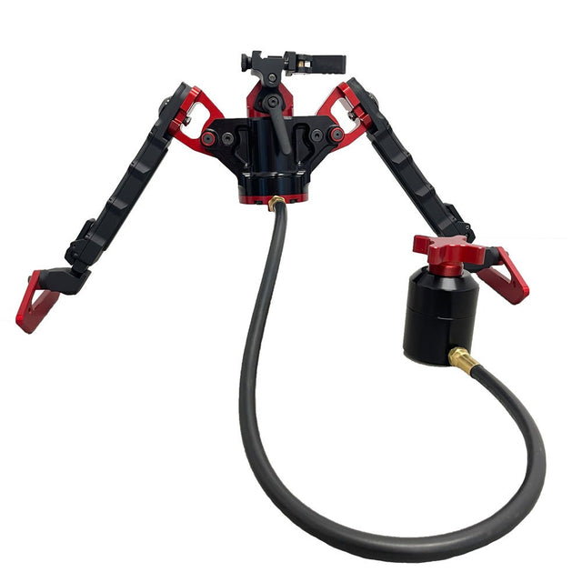 Accu-Tac HYDRO HYBA-500 Bipod ARCA - Black/Red - Hydraulic Remote Adjust