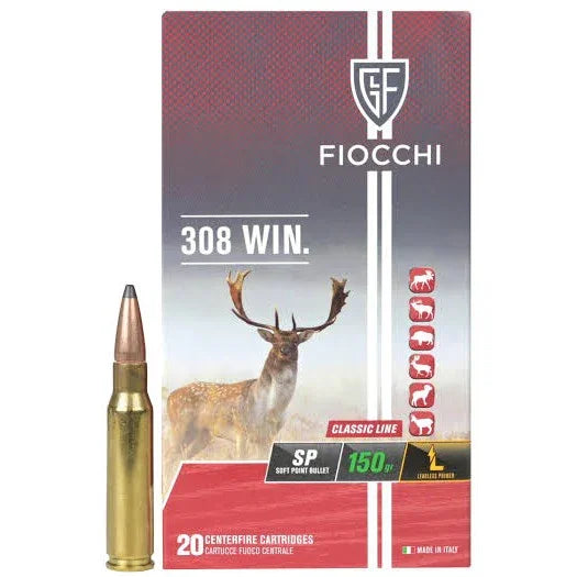 FIOCCHI 308 WIN 150GR SP 20PK - Hunt The Night