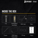 SPERAS TH4 IR KIT Zoomable & Dimmable & Rechargeable 4-in-1 Hunting Flashlight Kit - Hunt The Night