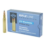 PPU 270 Win 130gr Soft Point Ammo 20 Rounds Box - Hunt The Night