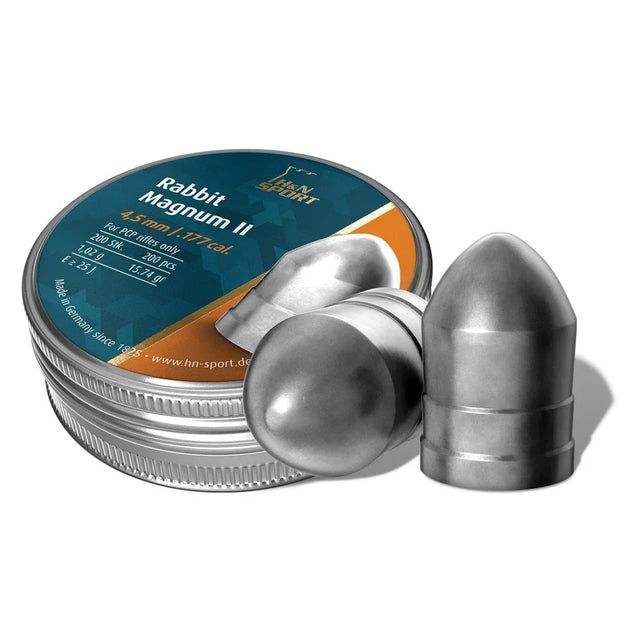 H&N Rabbit Magnum II Air Rifle Pellets .177 Cal 15.74gr - 200 Pack
