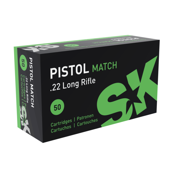 SK 22LR Pistol Match Special 40gr LRN Ammunition (50pk)