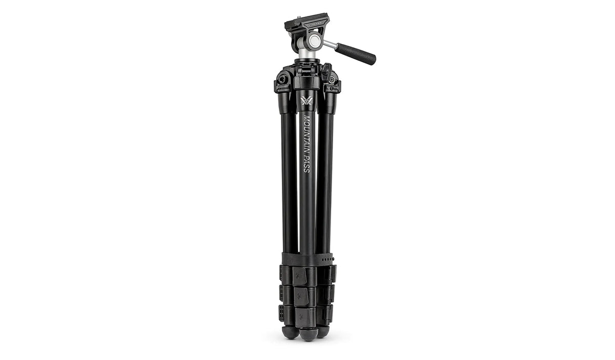 Vortex Mountain Pass Aluminum Tripod + P - side view