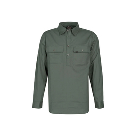Spika GO Work Half Button Shirt - Mens - Washed Green - Extra Large