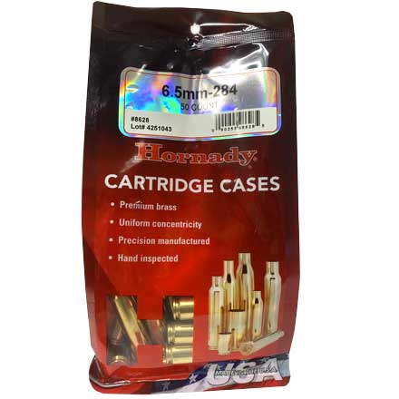 6.5-284 Unprimed Rifle Brass 50 Count by Hornady