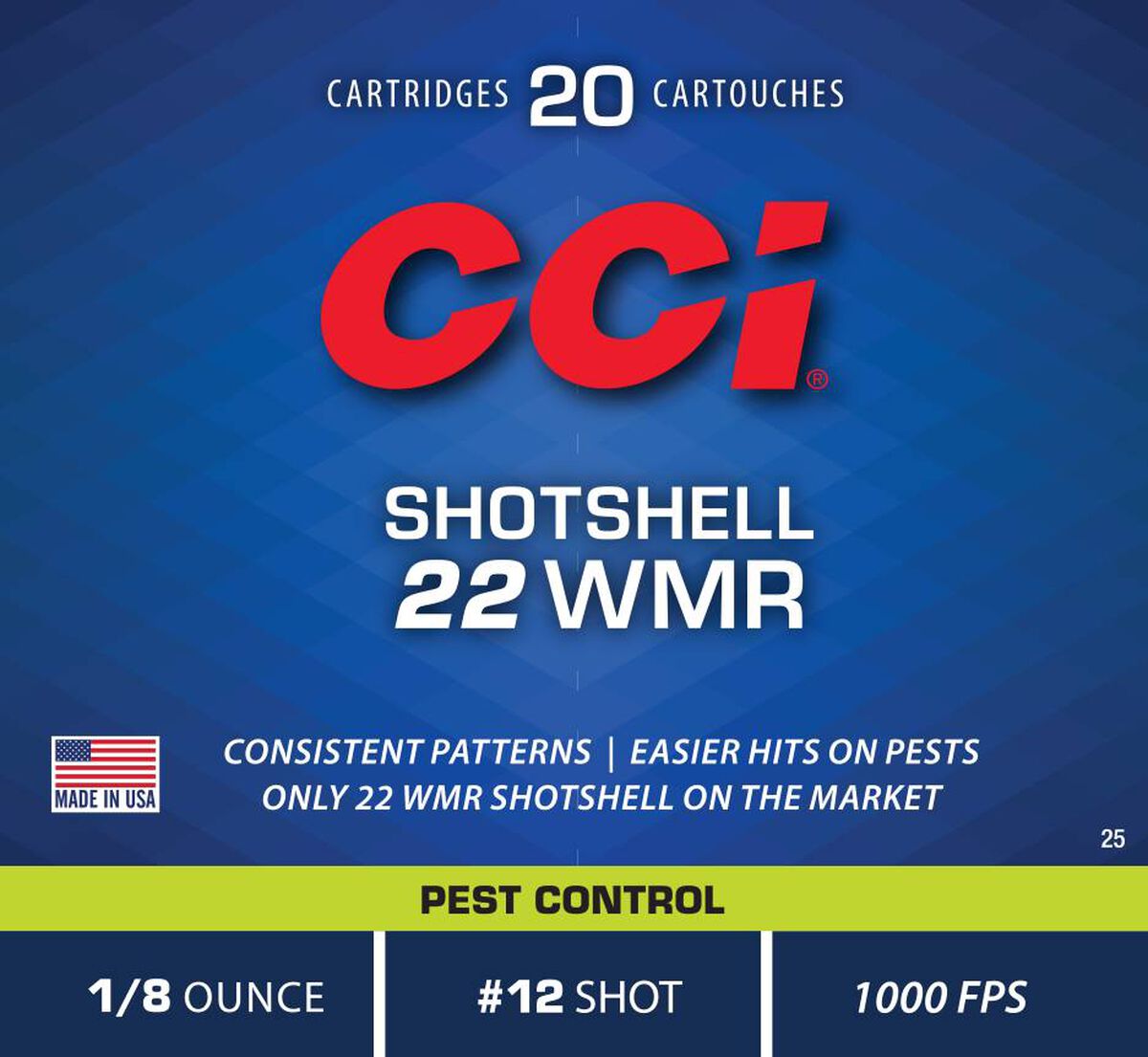 CCI 22 WMR Shotshell 20 pk - official manufacturer image 1