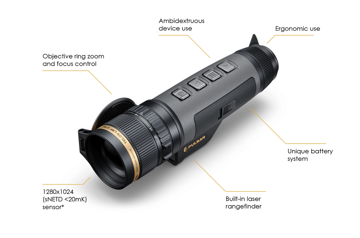 Pulsar Telos LRF XT50 Thermal Monocular | 1280 HD