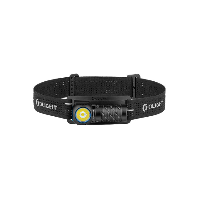 Olight Perun 3 Mini 1250 lumens Rechargeable Head Torch with White and Red Light (Black)