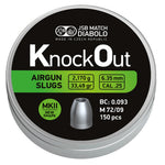 JSB Knockout Slugs MK2 33.48gr .25 Cal - 200pk