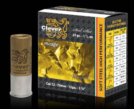 Clever Mirage 12ga Soft Steel Hunting T4 35gm #4 Shot - Per Box