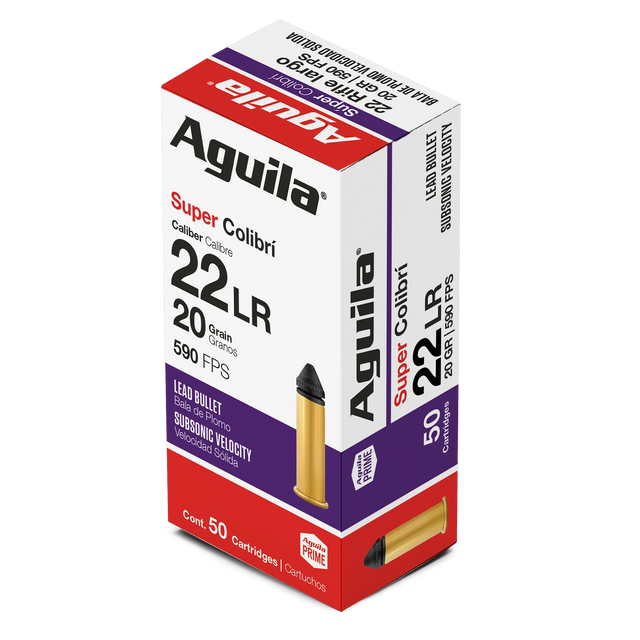 Aguila 22 Super Colibri 20gr Ammunition (50/box)