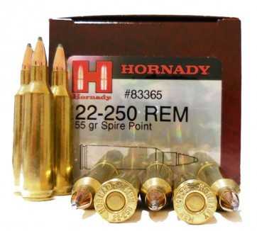 Hornady Ammo 22-250 55gr SP (50)