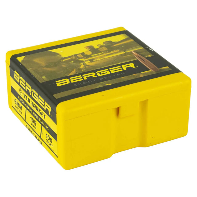 Berger VLD Target 6mm (.243) 105gr Projectiles (100/box)