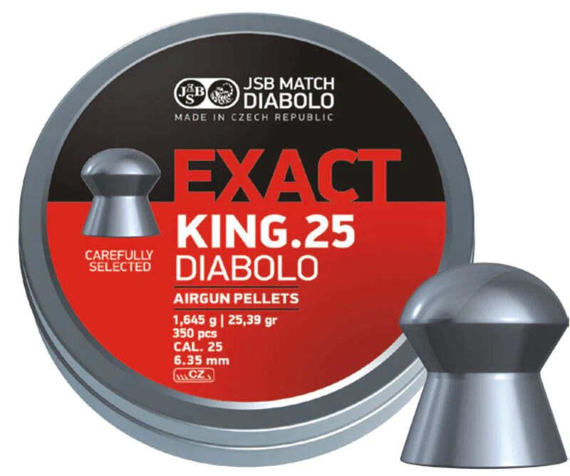 JSB EXACT KING .25 25.39GR AIR PELLETS