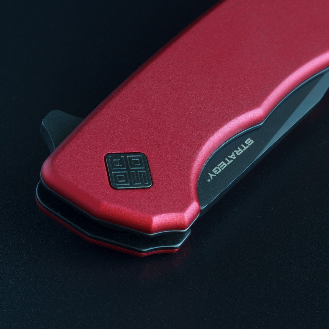 Ocaso Strategy Knife - Red Aluminium + Black