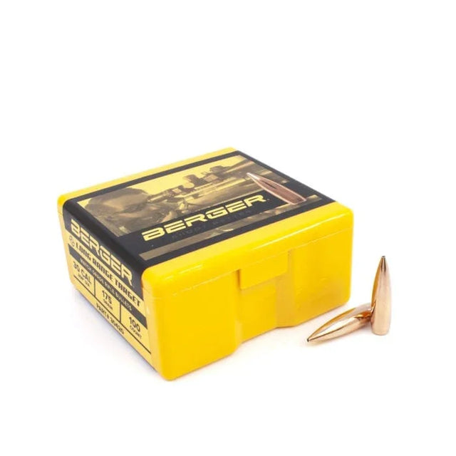 Berger Long Range BT Target 30 Cal (.308) 175gr Projectiles (100/box)