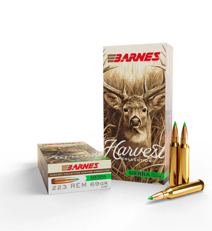 Barnes Harvest Ammuntion 223 Rem 69 Grain Sierra