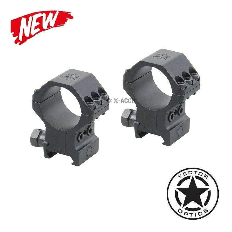Vector Optics X-Accu Adjustable Elevation 30 mm Picatinny Rings