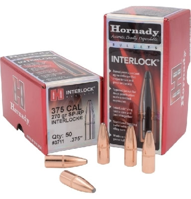 HORNADY .375 375 CAL 270 GRAIN SP-RP PROJECTILES 50 PACK