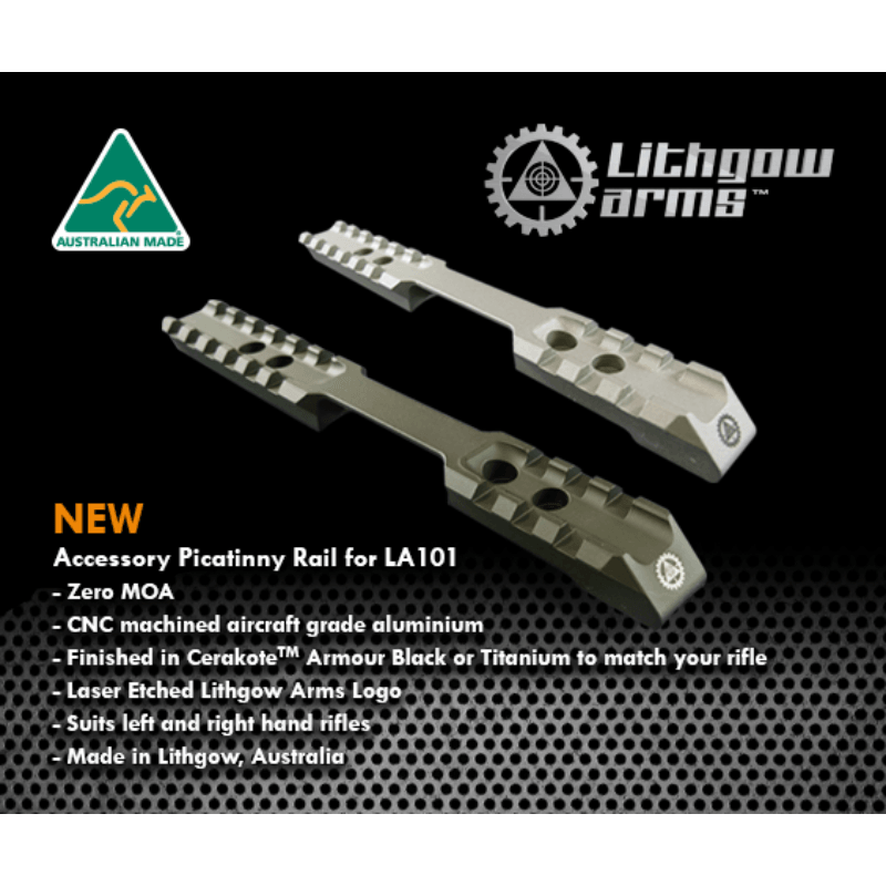 Lithgow Arms LA101 Picatinny Rail Black– Hunt The Night