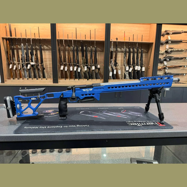 Bergara B14-R 22LR Delta Force Smurf Blue Chassis