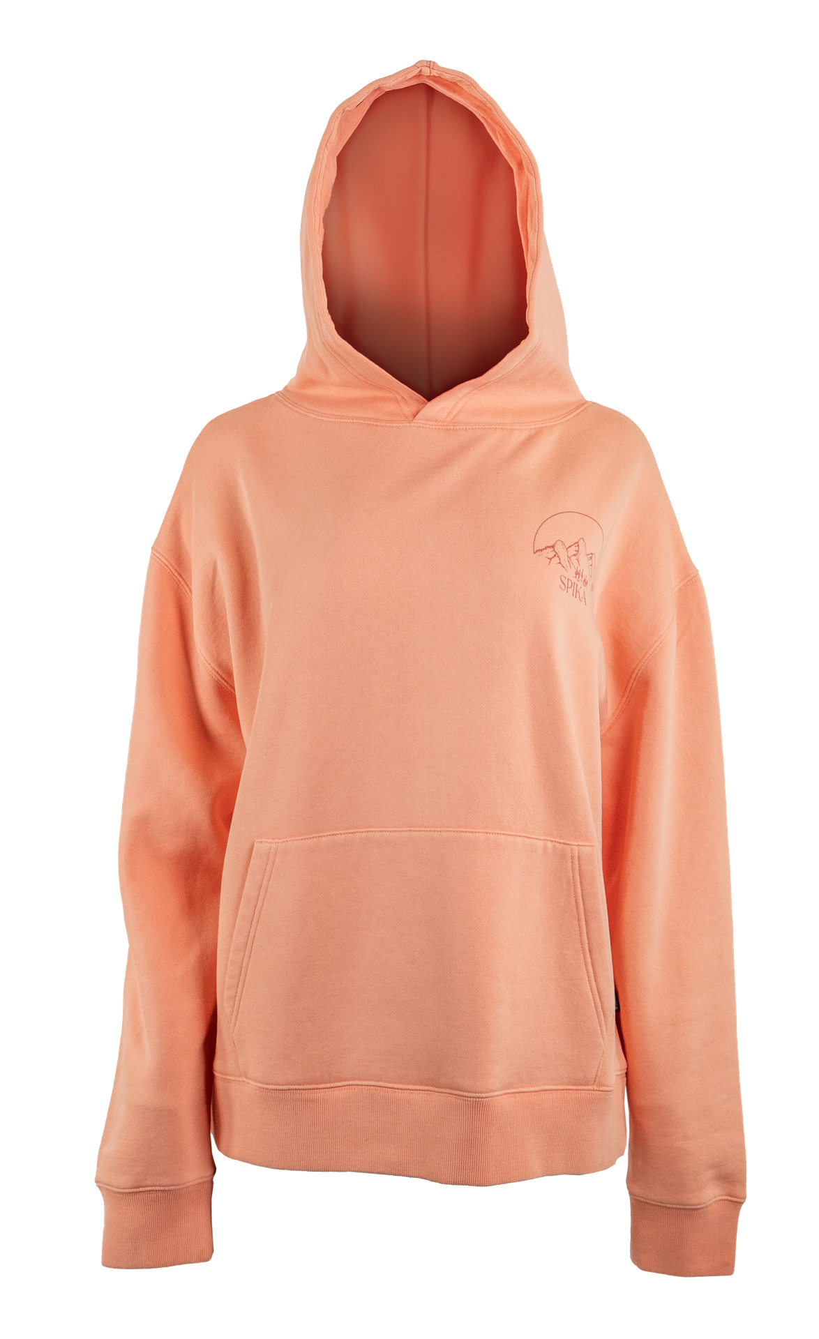 Spika Outbound Hoodie - Womens - Papaya Punch - side view