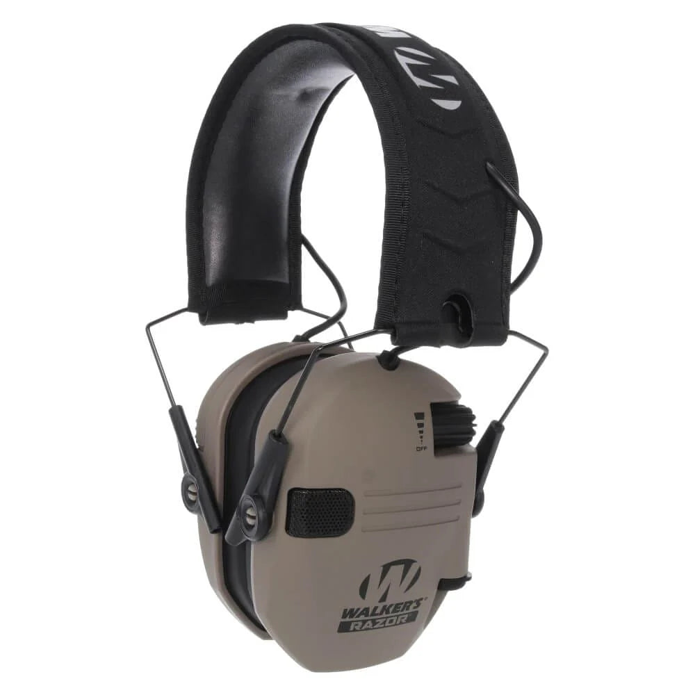 Walker's Razor Slim Electronic Multicam Muffs in Carbon
