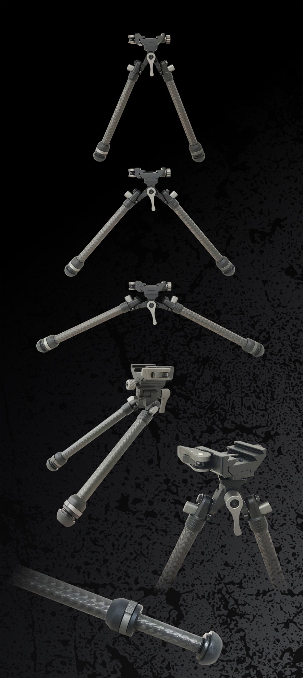 Vipertek Apex Helium Carbon Fiber Bipod