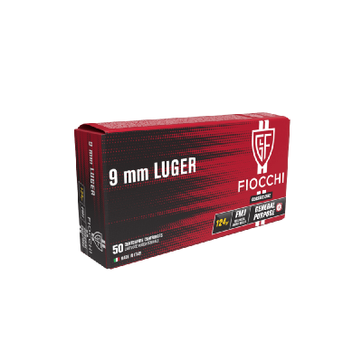 FIOCCHI 9MM LUGER 124GR 50PK FMJ