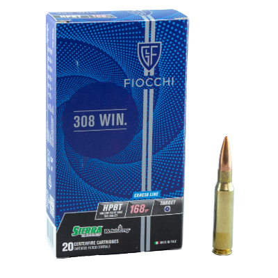 FIOCCHI EXACTA MATCH .308 WIN 168GR BTHP - 20PK