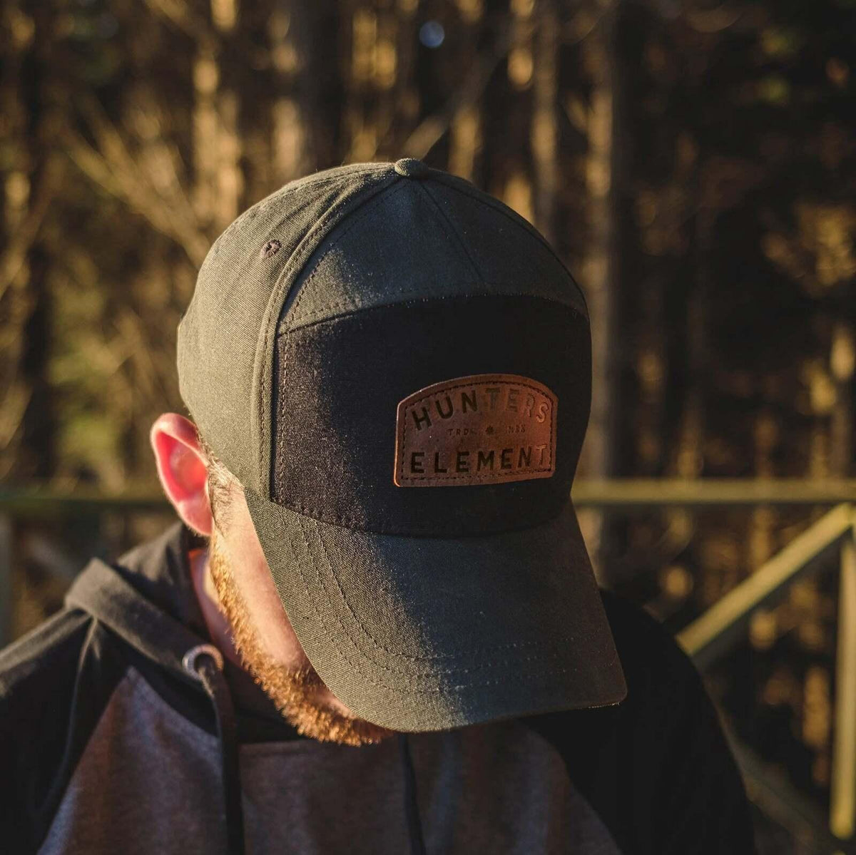 HUNTERS ELEMENT CREST CAP BLACK/FOREST GREEN