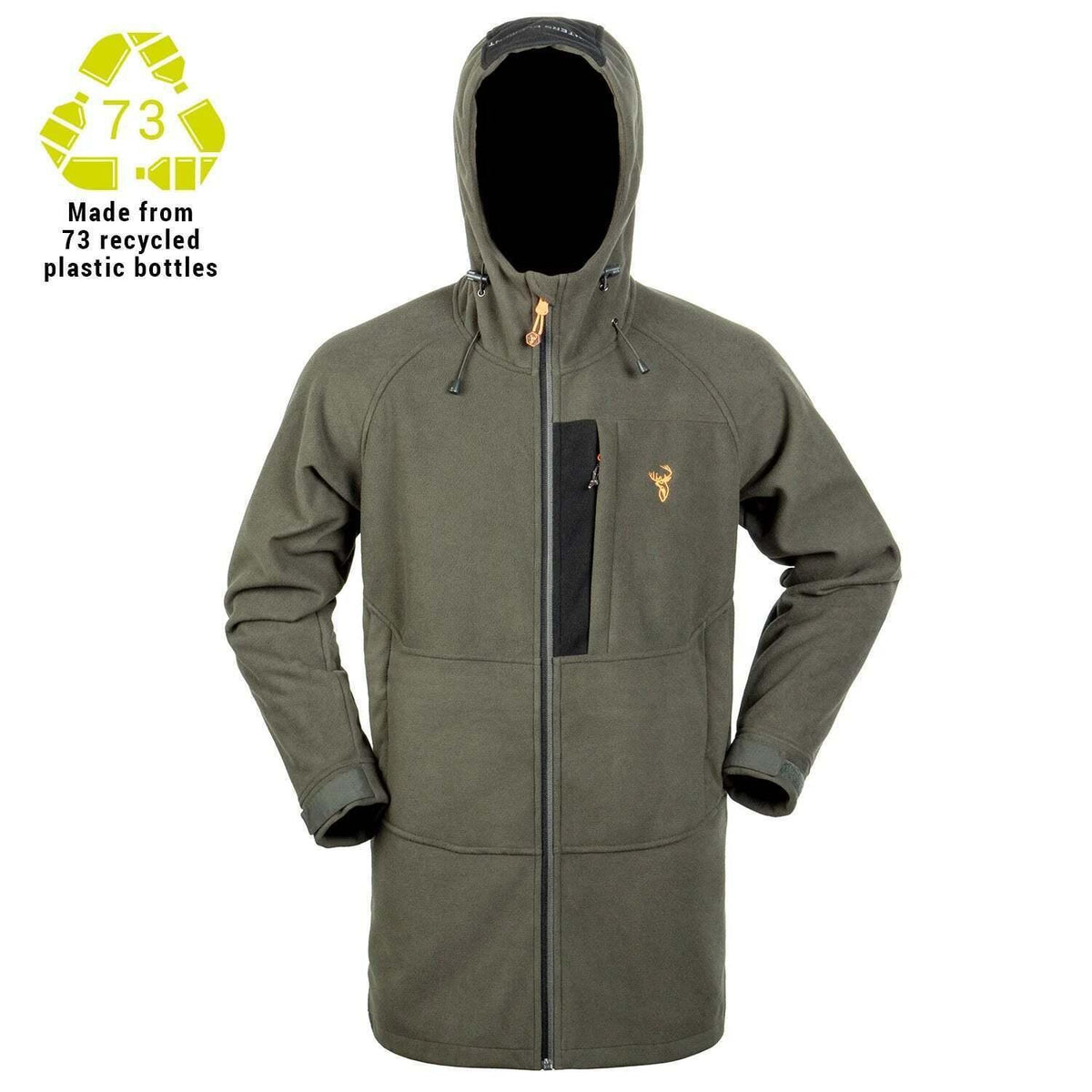 HUNTERS ELEMENT SENTRY BUSH COAT FULL ZIP FOREST GREEN