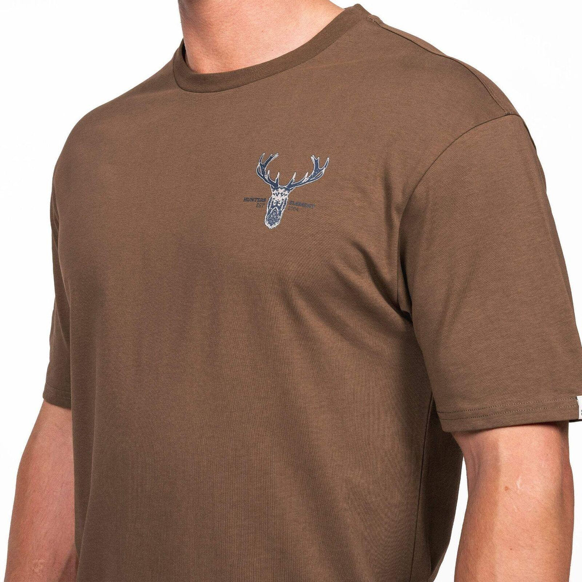 HUNTERS ELEMENT ALPHA STAG TEE KHAKI