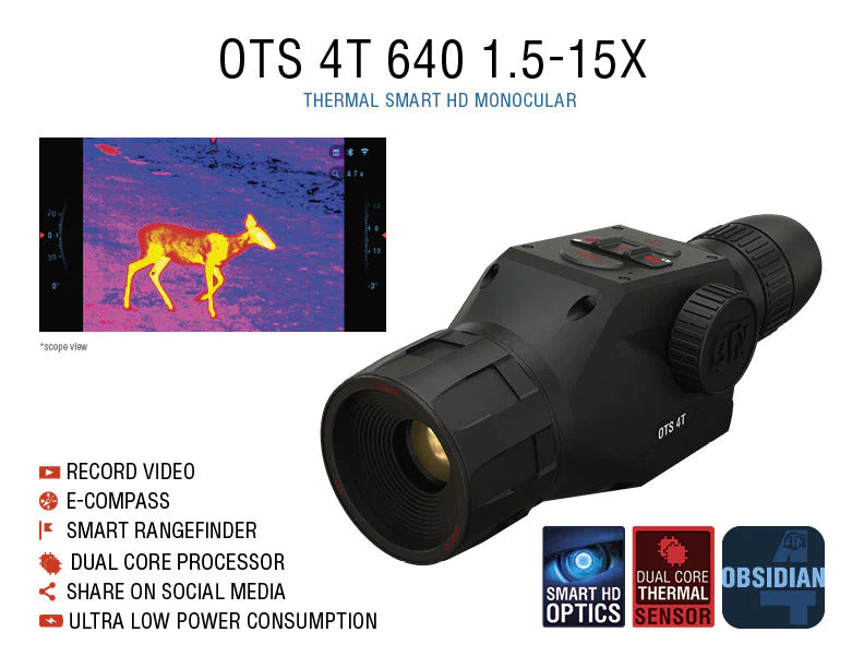 ATN OTS4 640 1.5-15x Thermal Monocular