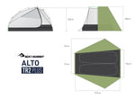 Alto Plus Semi-Free Standing Ultralight Tent