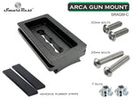SmartRest Arca Gun Mount Plate for contoured stock (curved)