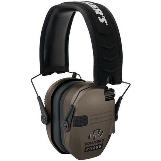 Walker's Razor Slim Electronic Multicam Muffs in FDE