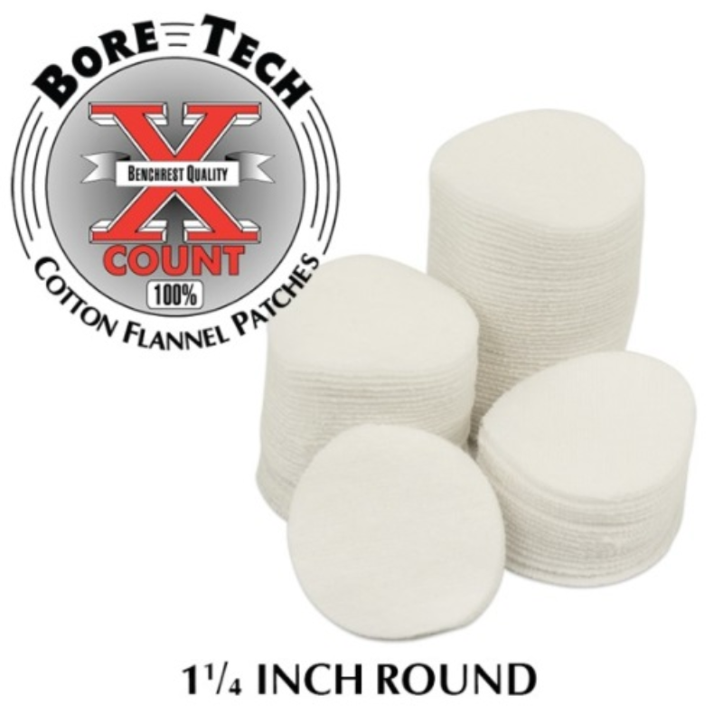 BORE TECH PATCH 1 1/4" ROUND 250/BAG