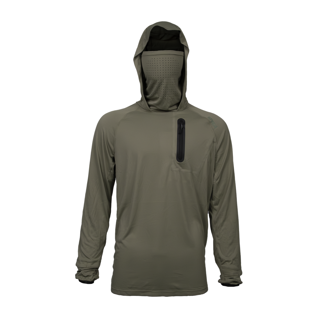 Spiker Bandit Hoodie - Moss Green - Mens - Moss Green