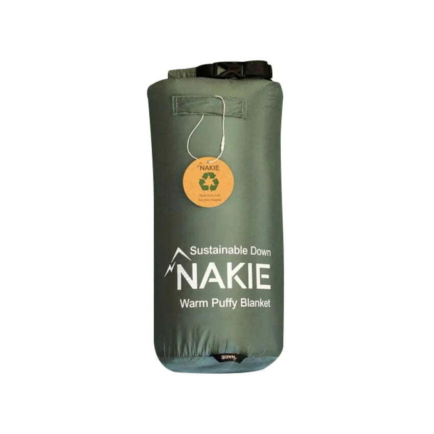 NAKIE OLIVE GREEN SUSTAINABLE DOWN - PUFFY BLANKET