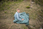 NAKIE PINE GREEN SUSTAINABLE DOWN - PUFFY BLANKET