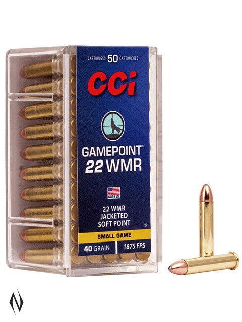 CCI 22WMR GAMEPOINT 40GR JSP 1875FPS