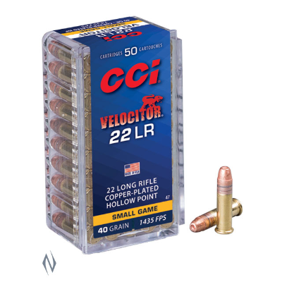 CCI 22LR VELOCITOR 40GR HP HV 1435FPS